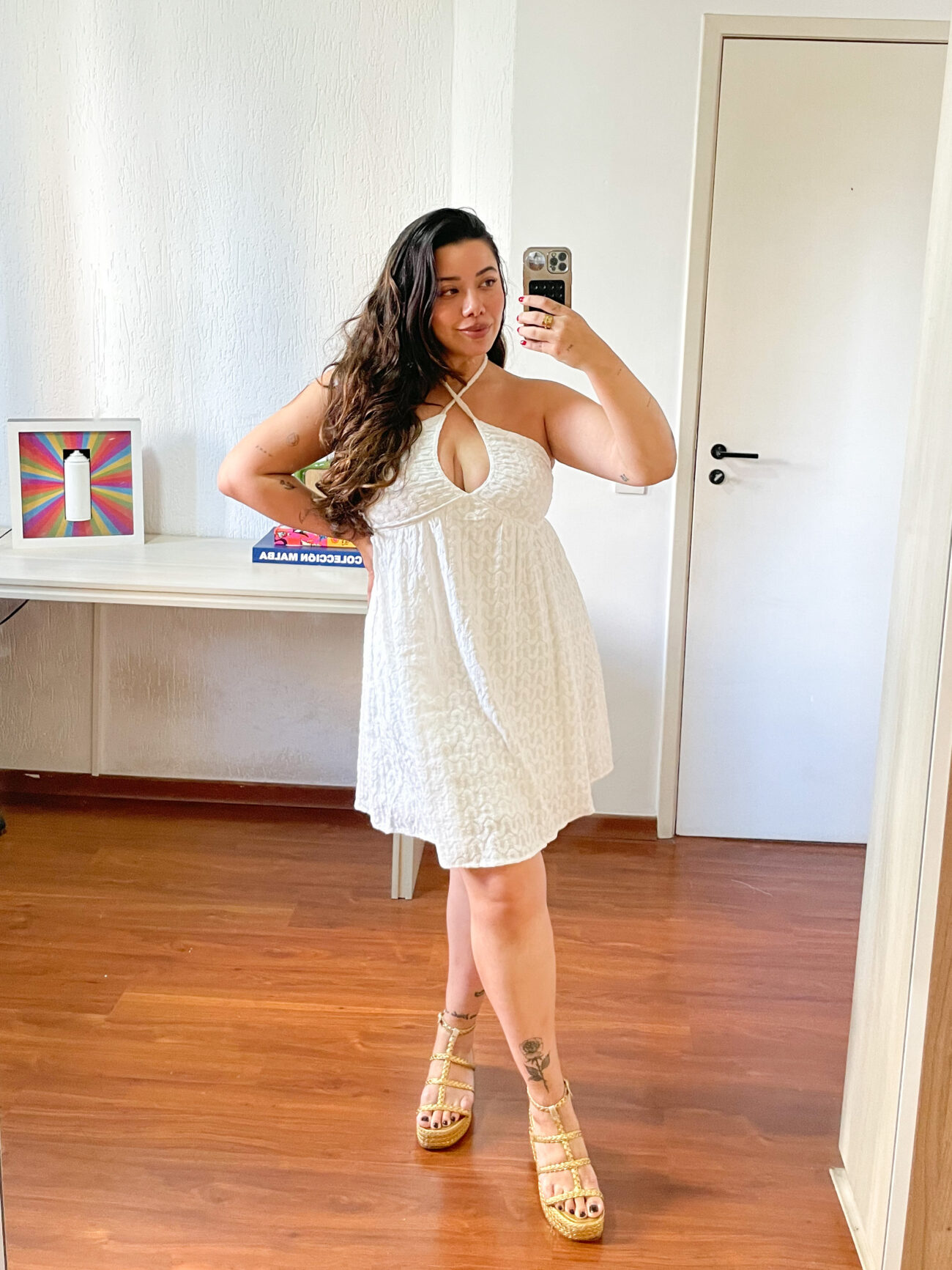 Vestido Curto Nalu Branco