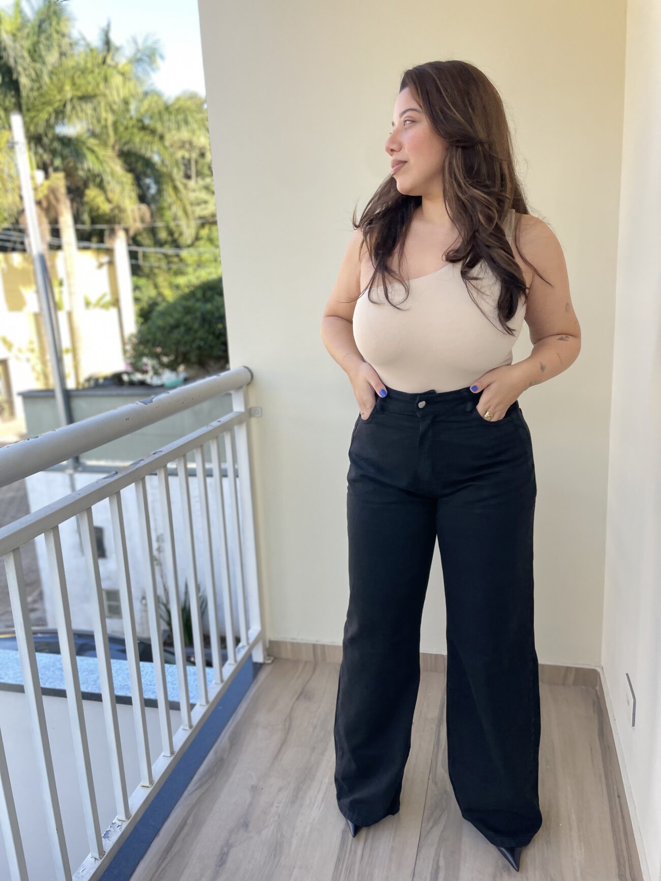 Calça Jeans Amanda  - Jeans Preto - Image 2