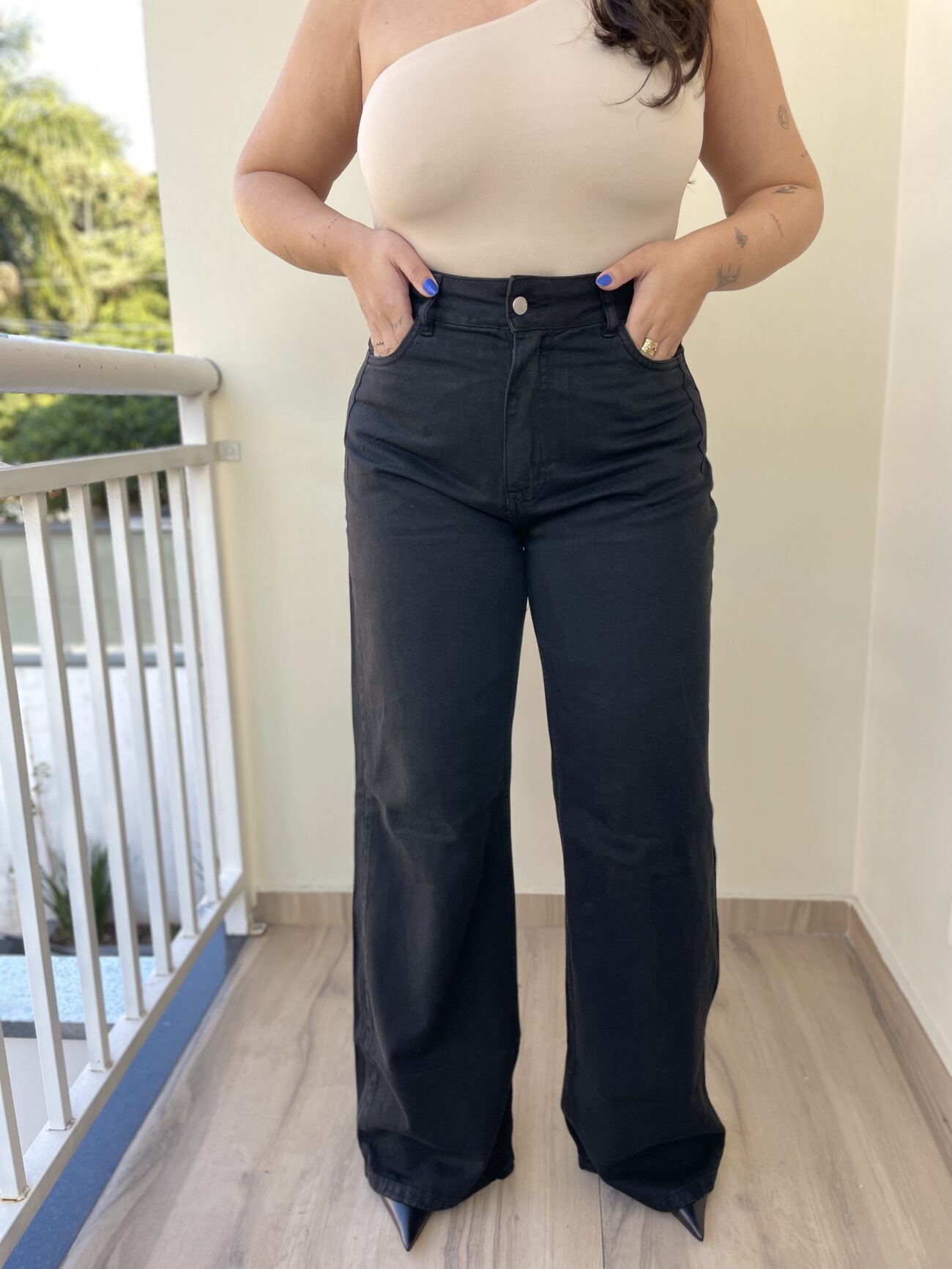 Calça Jeans Amanda  - Jeans Preto - Image 3